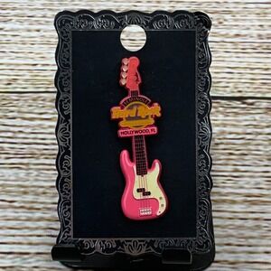 Seminole Hard Rock Hotel Hollywood FL‎ Guitar Pink Silver State Pin